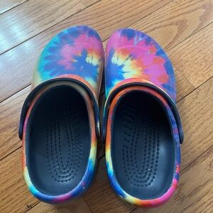Colorful Tie-Dye Clogs